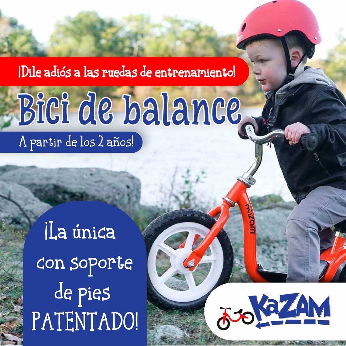 KAZAM - Bicicleta de Equilibrio Balance Kazam Pink Llanta EVA