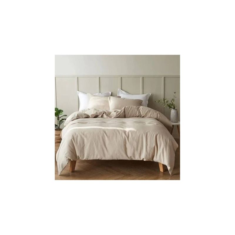 HOME BRANDS - Funda plumón de 1800 Hilos Color Beige- Queen
