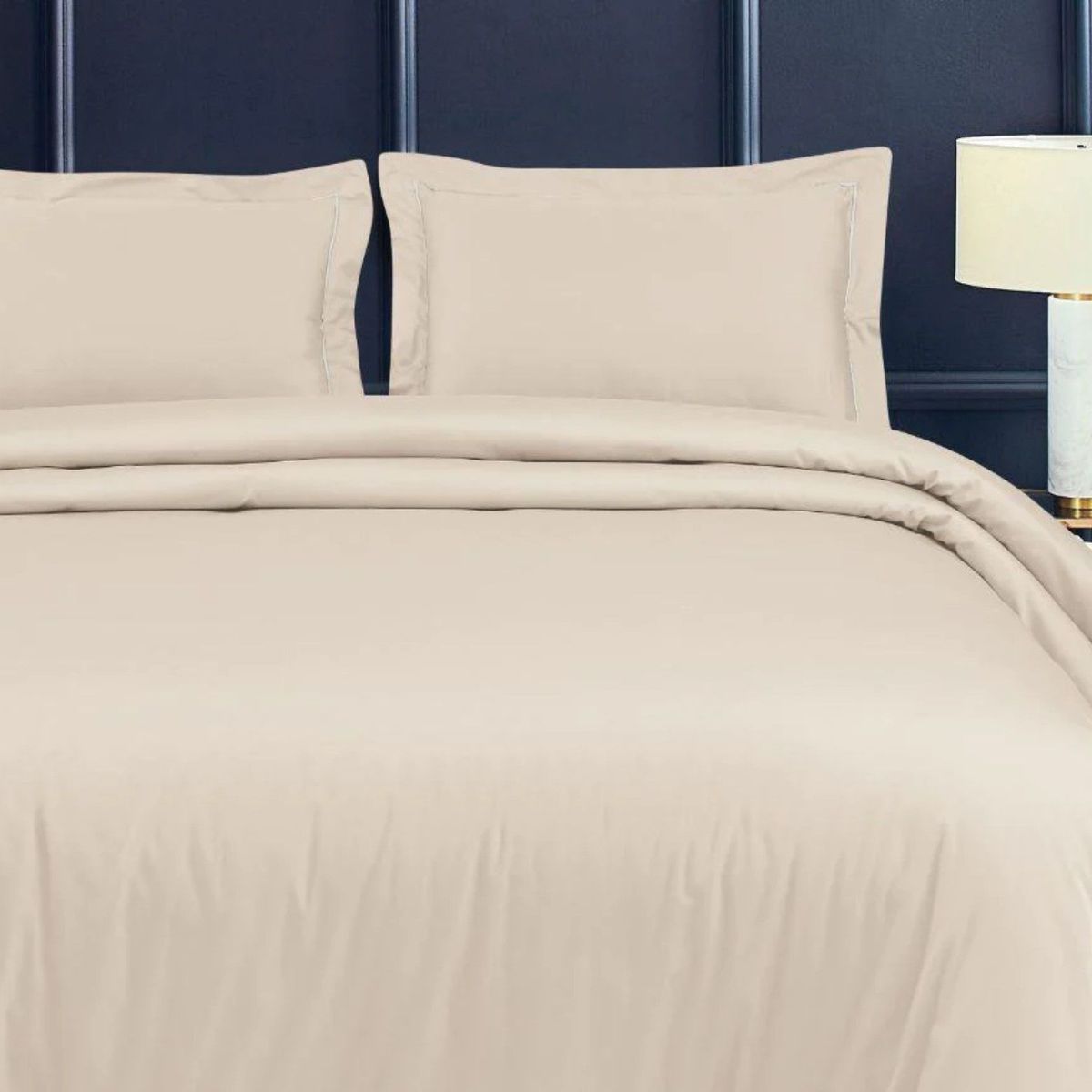 HOME BRANDS - Funda plumón de 1800 Hilos Color Beige-King