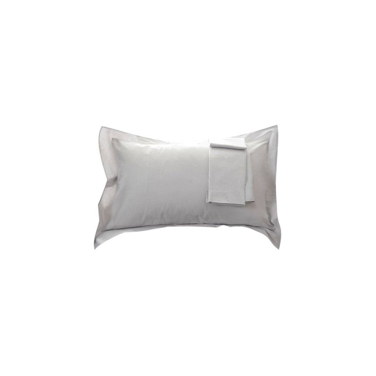 HOME BRANDS - Funda de almohada bambú -Color Gris claro
