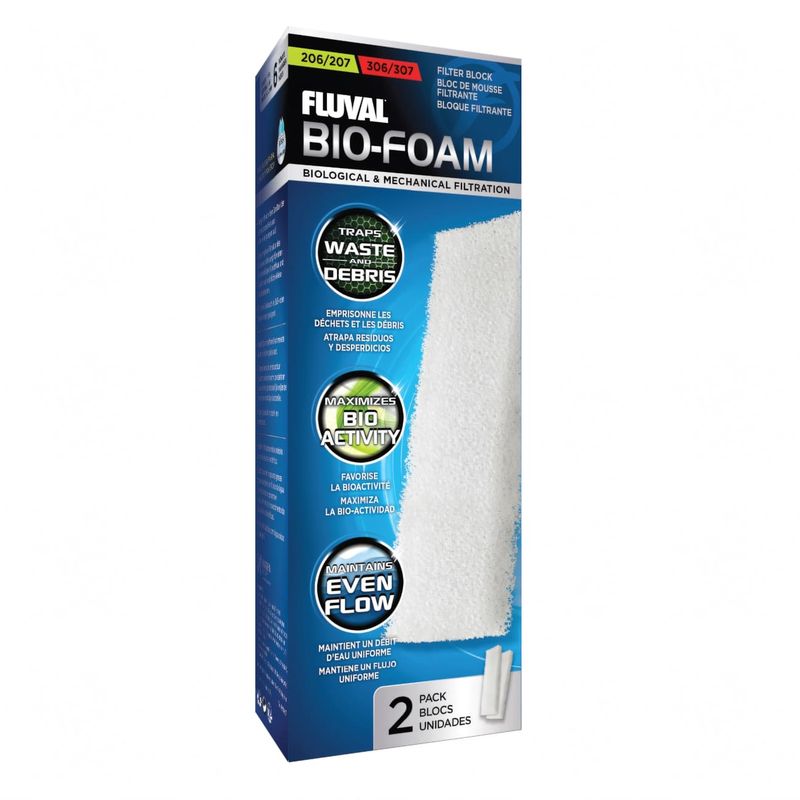 GENERICO - Bio esponja  filtro Fluval 206/207 y 306/307 x 2 unid. Hagen