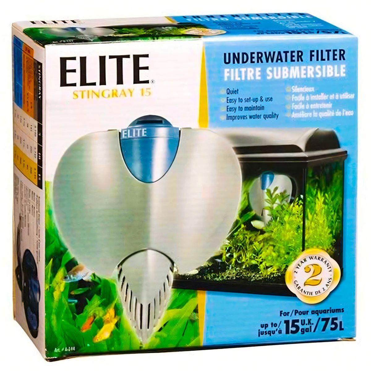 GENERICO - Elite Stingray 15, 300 lph,  acuarios hasta 57 litros Hagen