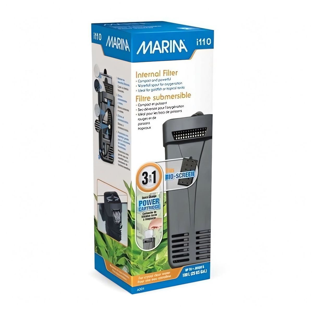 GENERICO - Marina i110, filtro interno, acuarios hasta 100 litros Hagen