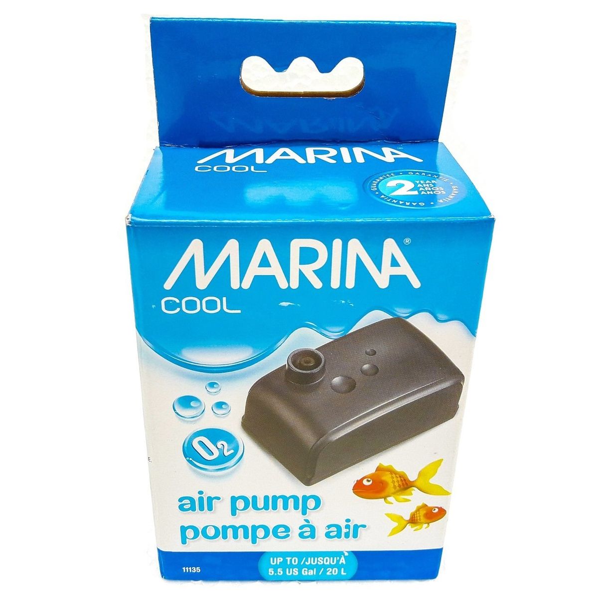 GENERICO - Bomba aire Marina Cool, hasta 20 lt. 1.5 wats 1 salida Hagen