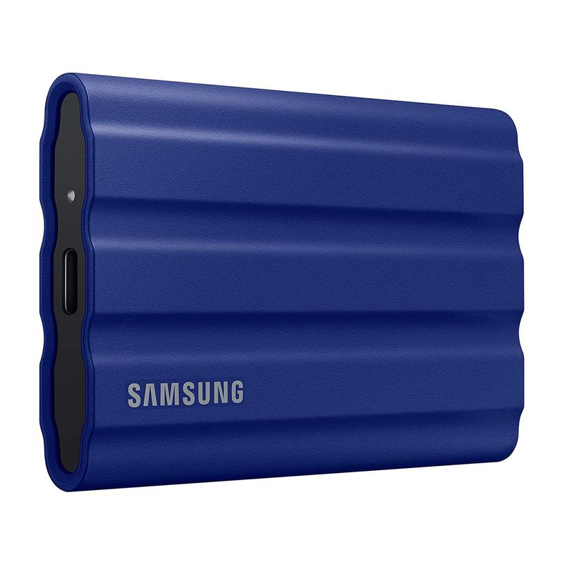 SAMSUNG - Disco SSD externo SAMSUNG T7 SHIELD 2TB 3.2 TIPO C 1050MBS ULTRA VELOZ
