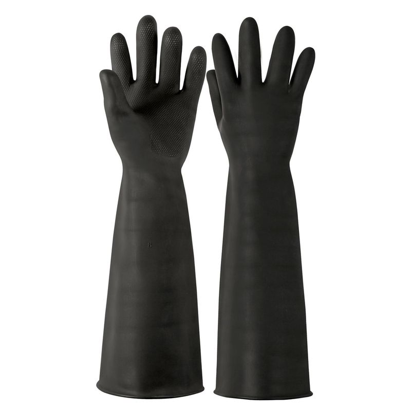 TRUPER - Guantes látex INDUSTRIAL puño largo 8 talla M, Truper