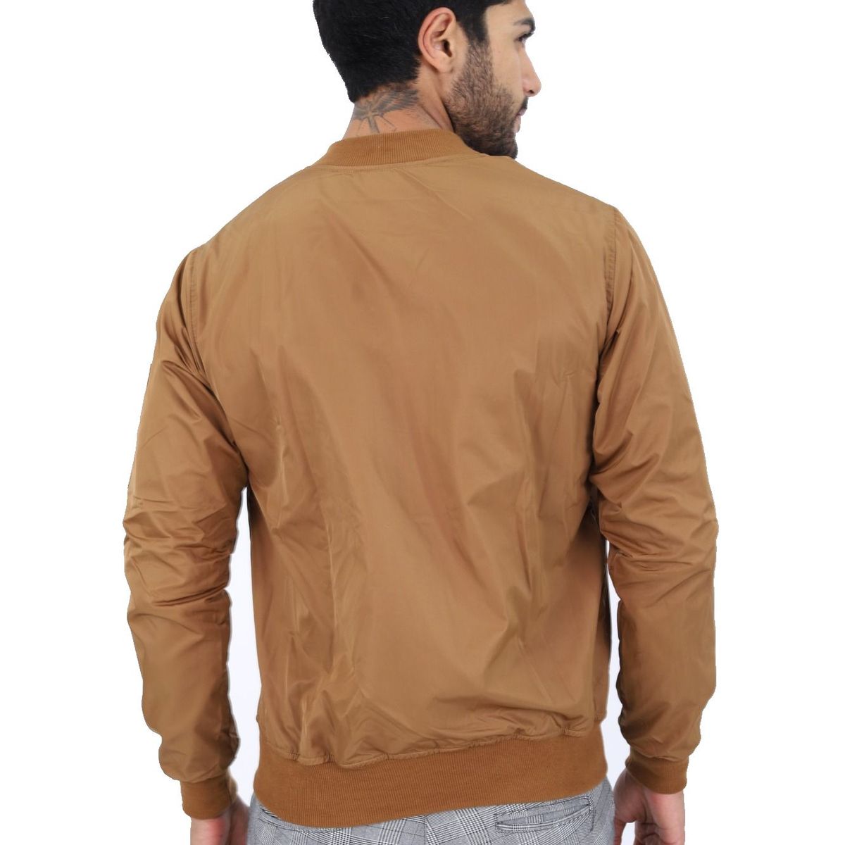 GENERICO - casaca bomber basic Cafe Claro
