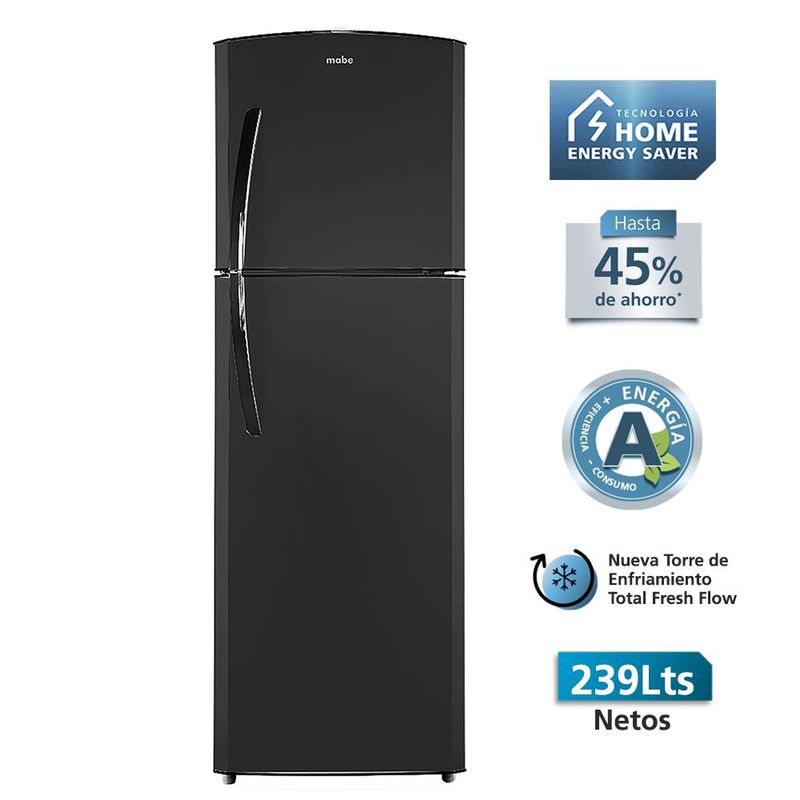 MABE - Refrigeradora no frost 239L netos grafito mabe RMA520FVPG1
