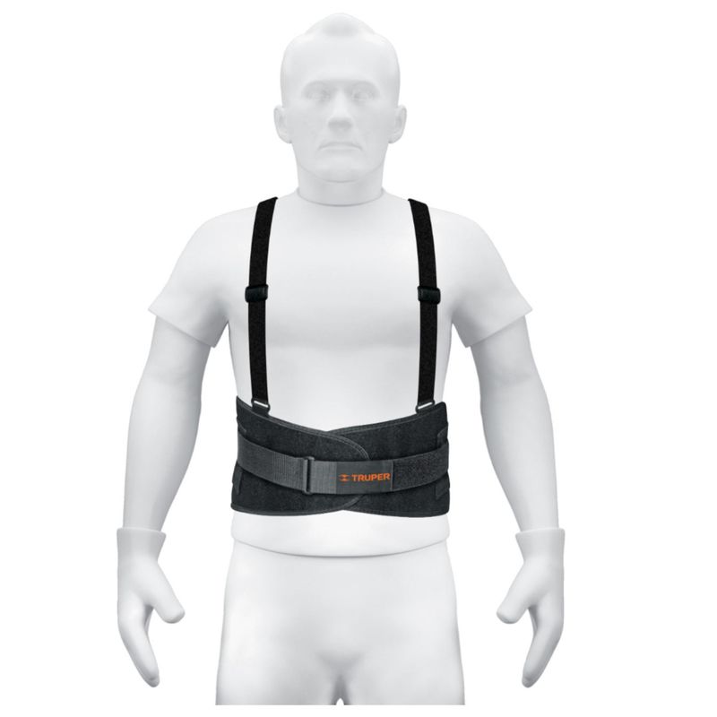 TRUPER - Faja lumbar para columna espalda cintura talla M Truper