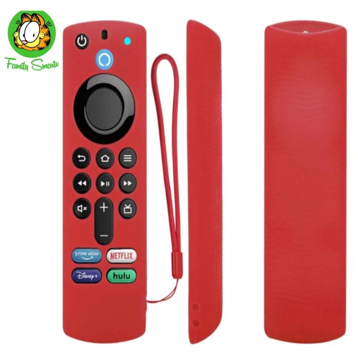 UNIVERSAL - Funda de Silicona Amazon Fire Tv Stick 4K Tercera Generación - ROJO