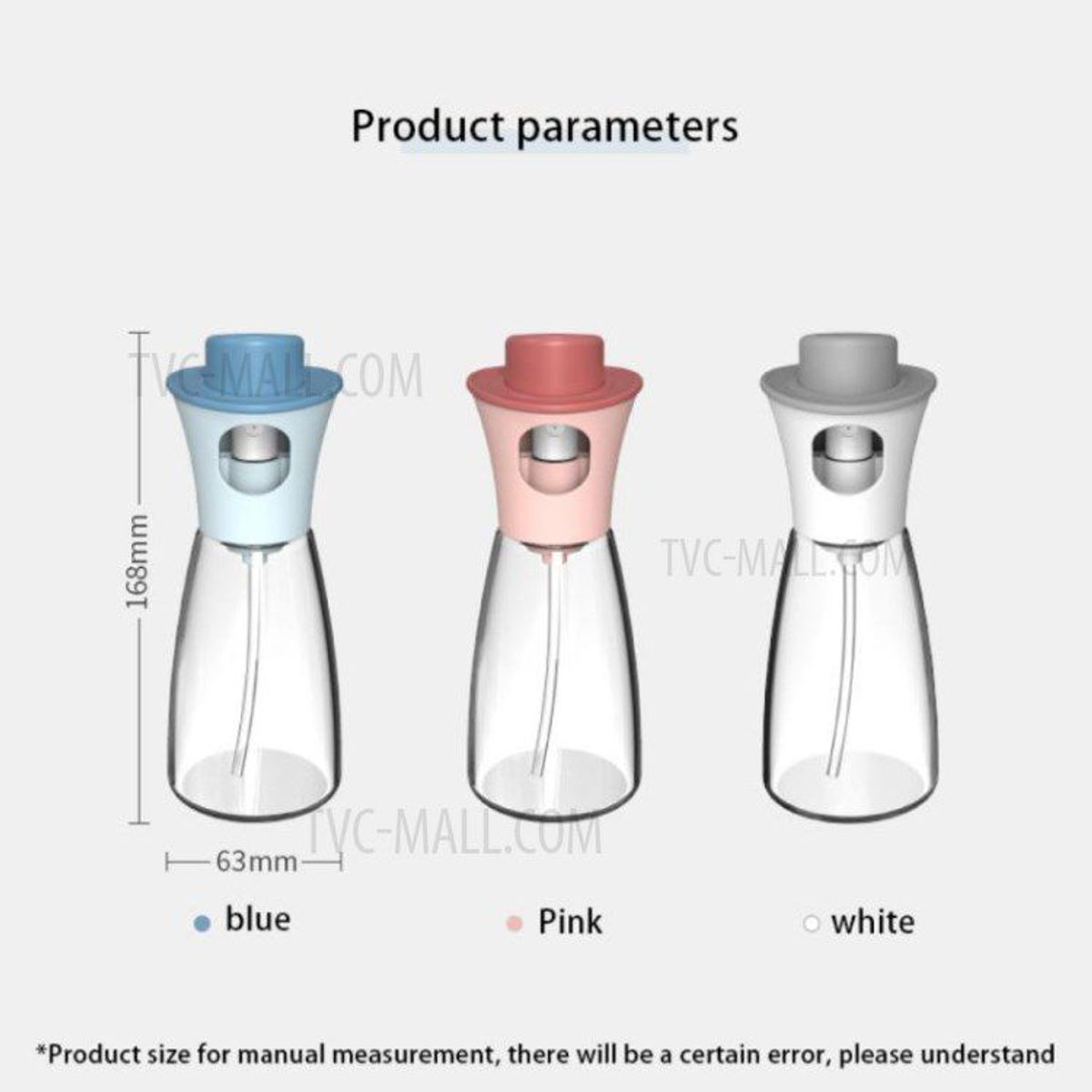 ITELSISTEM - Botella Aceitero En Spray Pulverizador Vidrio Itelsistem 150 ml