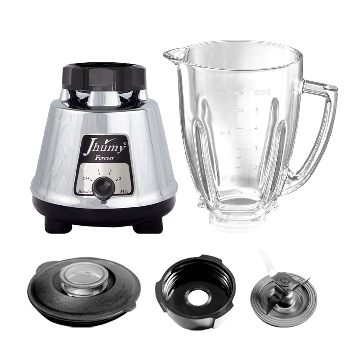 JHUMY - Licuadora FOREVER JHUMY 1.25 L 600W