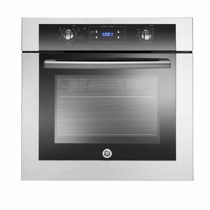 GENERAL ELECTRIC - Horno eléctrico 60 cm Inox / Vidrio Negro GE HG6045EYAI2