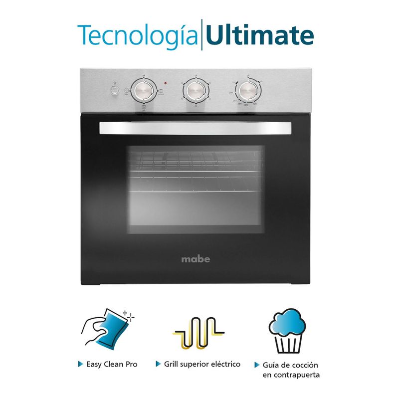 MABE - Horno Eléctrico 60 cm Acero Inoxidable Mabe - HM6022EYAI0