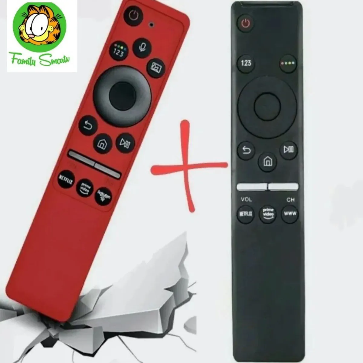 UNIVERSAL - Control Remoto Samsung  Funda Roja