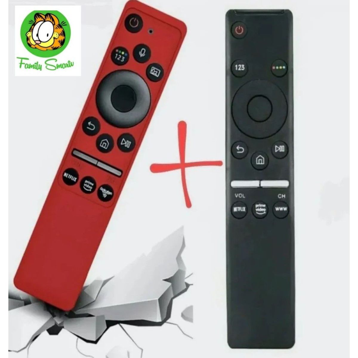 UNIVERSAL - Control Remoto Samsung  Funda Roja