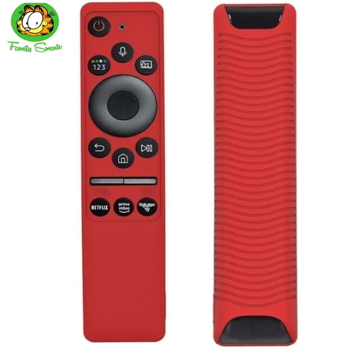 SAMSUNG - funda de Silicona para control remoto con comando voz Color Rojo