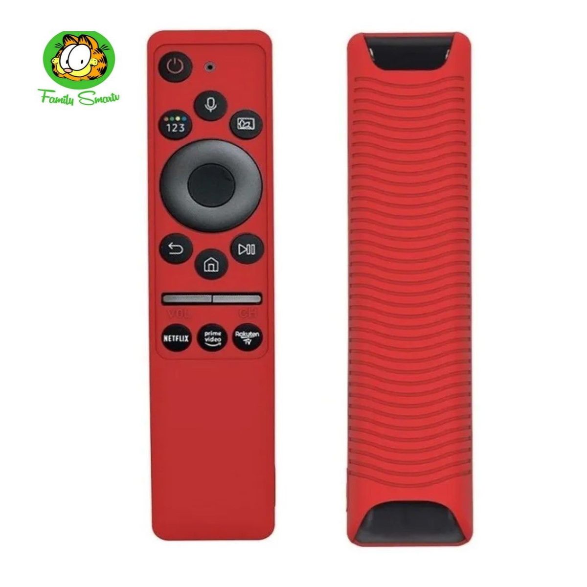 SAMSUNG - funda de Silicona para control remoto con comando voz Color Rojo