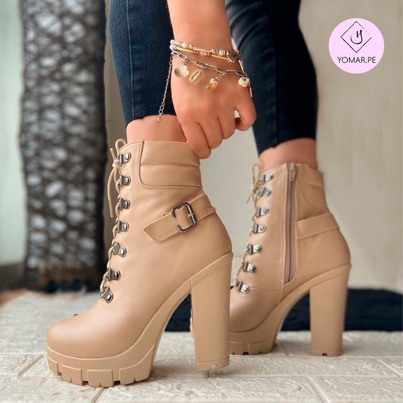 GENERICO - Bota Mujer Yomar L2086-70 Tiffany Facundo Beige