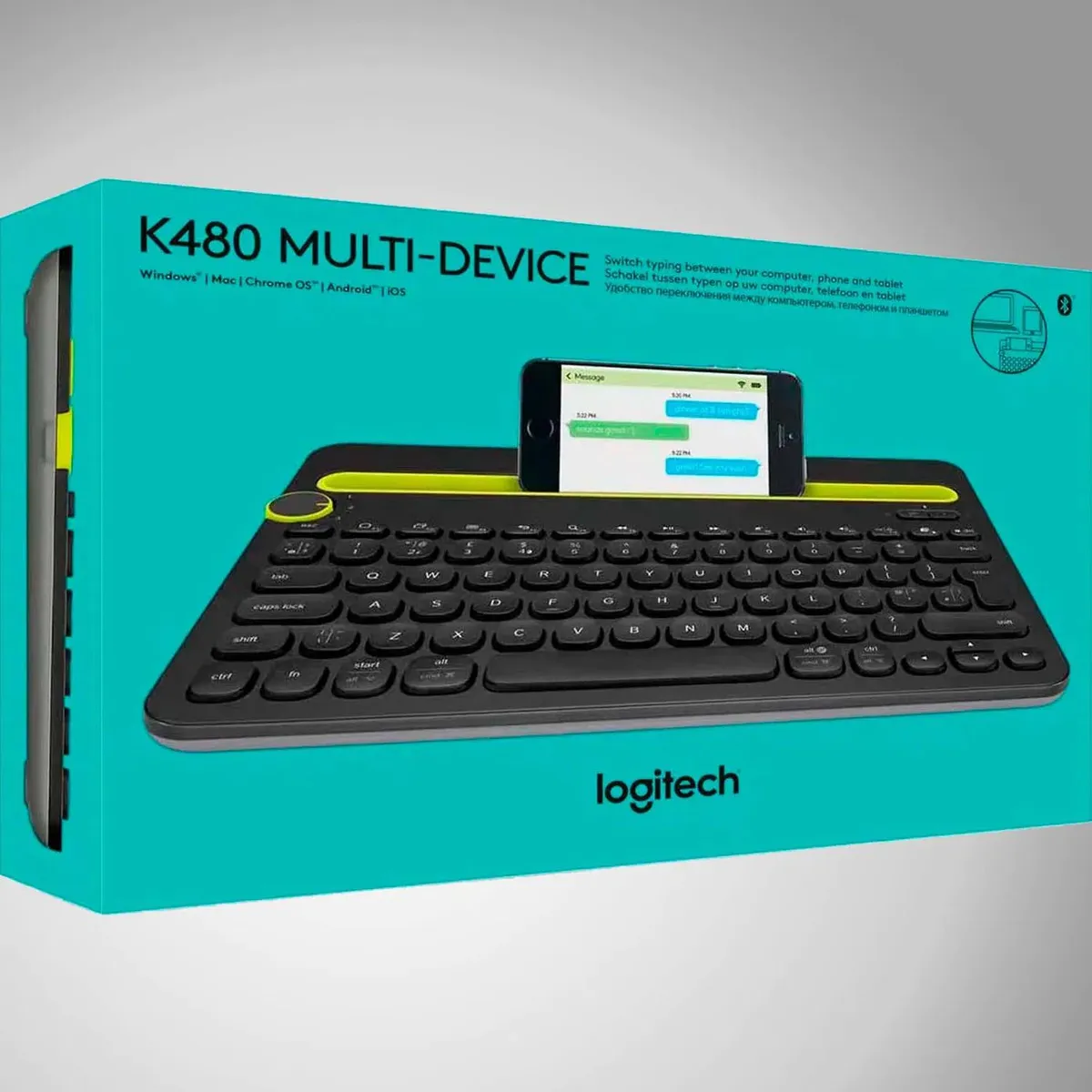 LOGITECH - Teclado Para Tablet Logitech k480 bluetooh Español Multi Device