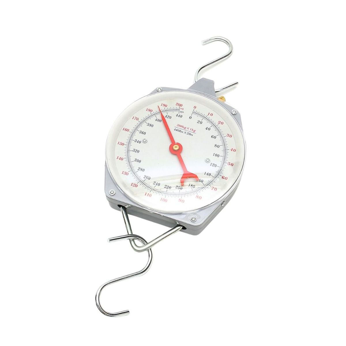 GENERICO - Balanza Analógica Colgante Scale Tipo Reloj 1kg 200Kg