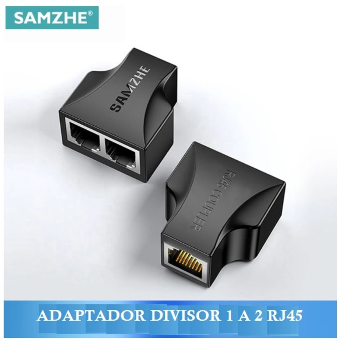 GENERICO - Adaptador de 1 a 2 Puertos de Cable de red Rj45