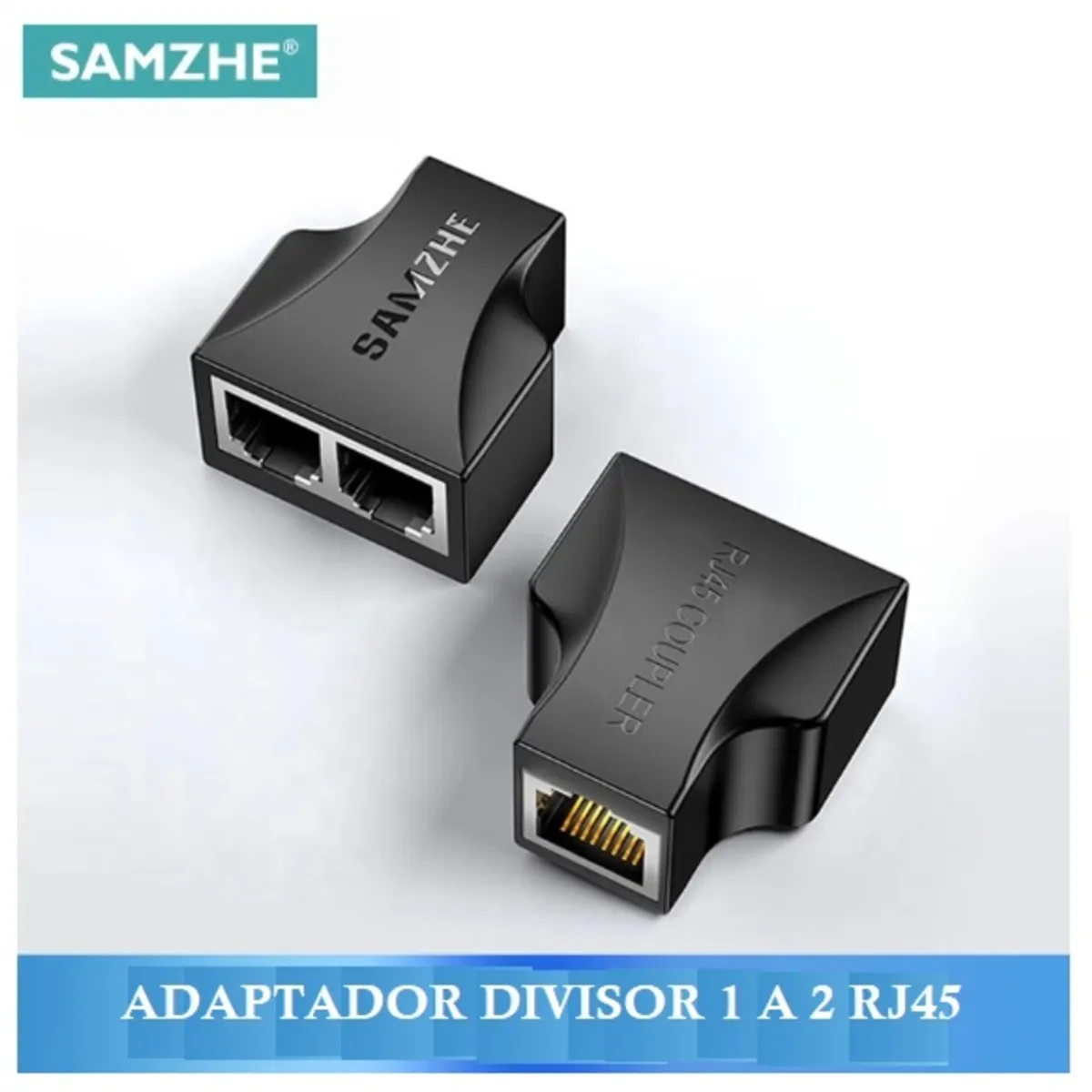 GENERICO - Adaptador de 1 a 2 Puertos de Cable de red Rj45