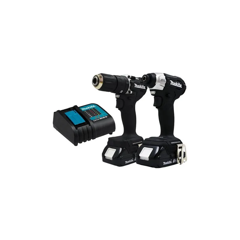 MAKITA - Combo Taladro Percutor Atornillador De Impacto 18V DLX2414X7B MAKITA