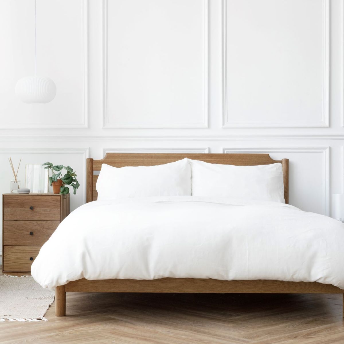 HOME BRANDS - Funda plumón de Bambú Color Blanco - 1.5 plaza