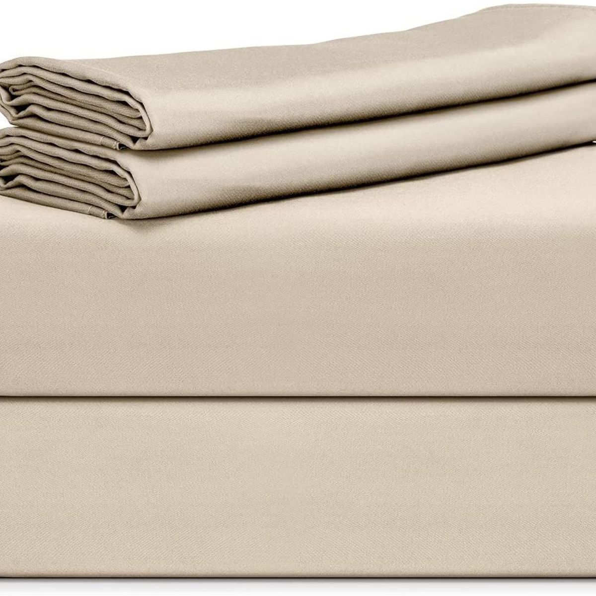 HOME BRANDS - Juego de Sabanas de Bambú Color Beige - 2 plazas