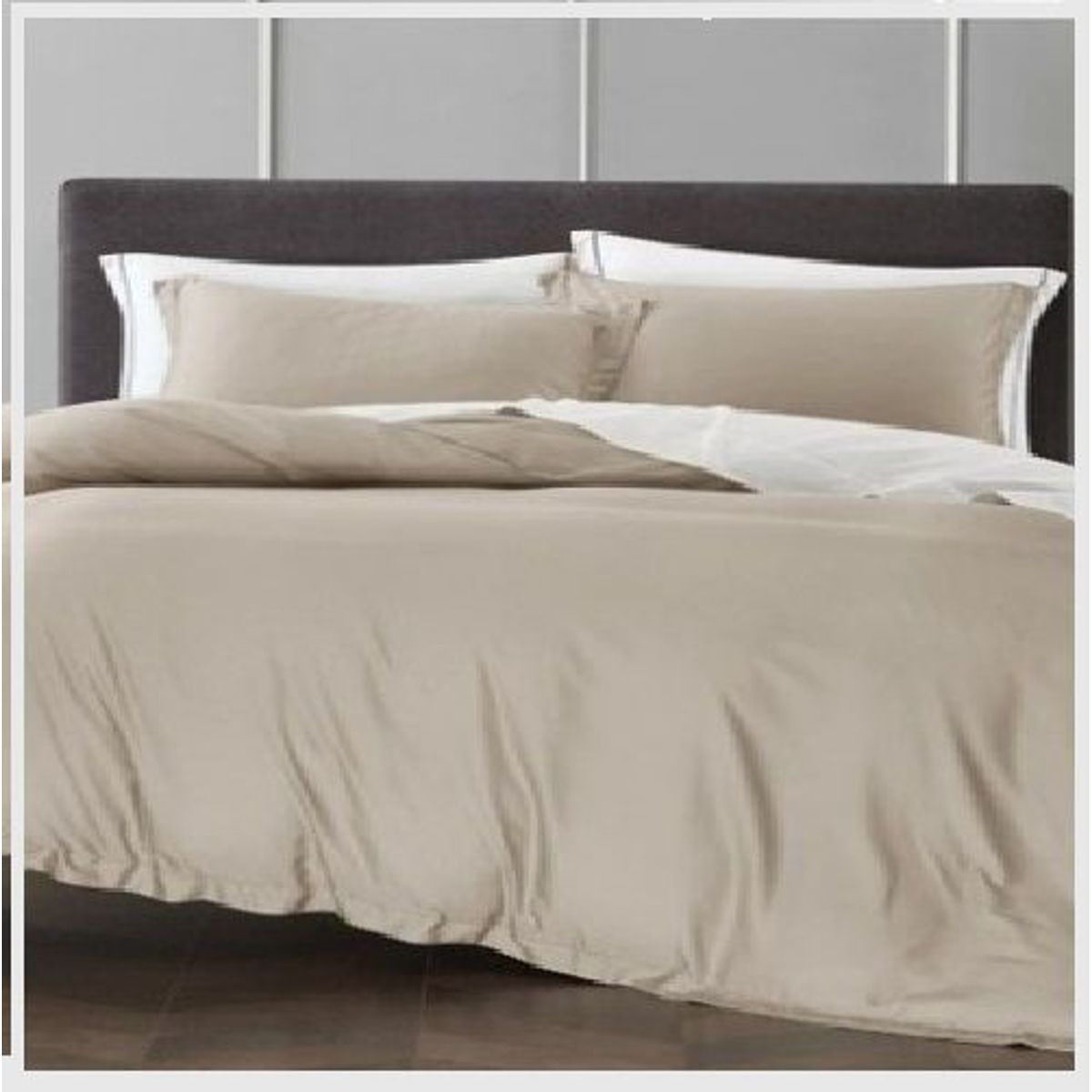 HOME BRANDS - Funda plumón de Bambú Color Beige - 2 plazas