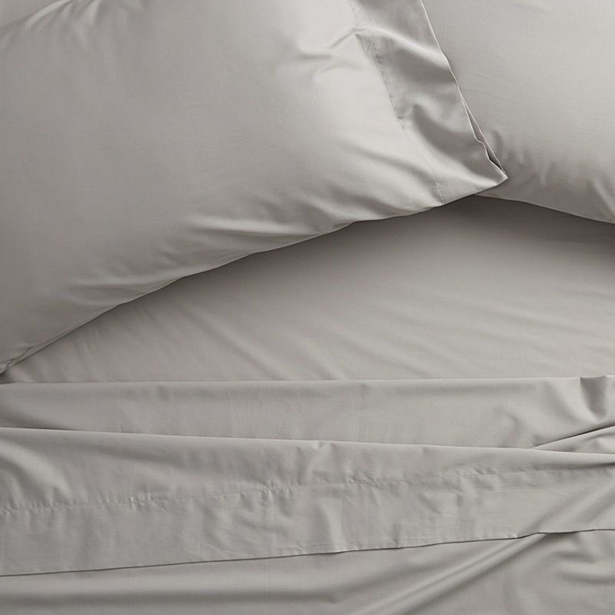 HOME BRANDS - Juego de Sabanas de Bambú Color Gris claro - 1.5 plazas