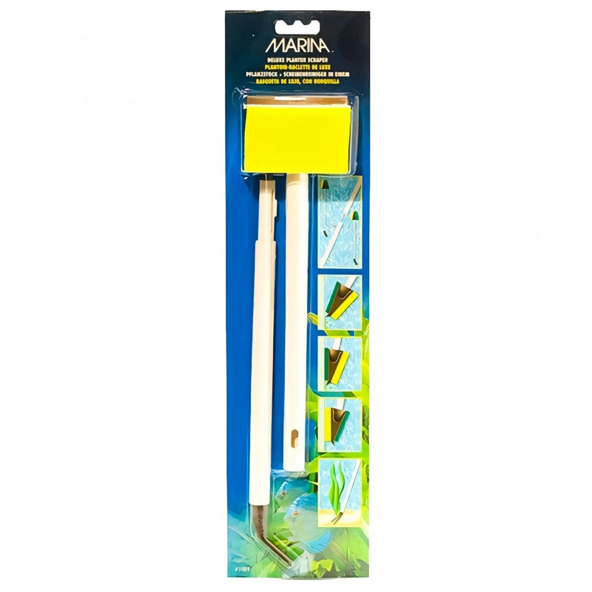 GENERICO - Limpiador de acuarios 4 en 1"Deluxe Aquarium Scrapper" Hagen