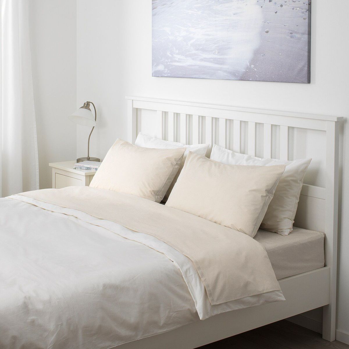 HOME BRANDS - Juego de Sabanas 1800 hilos Color Beige - king