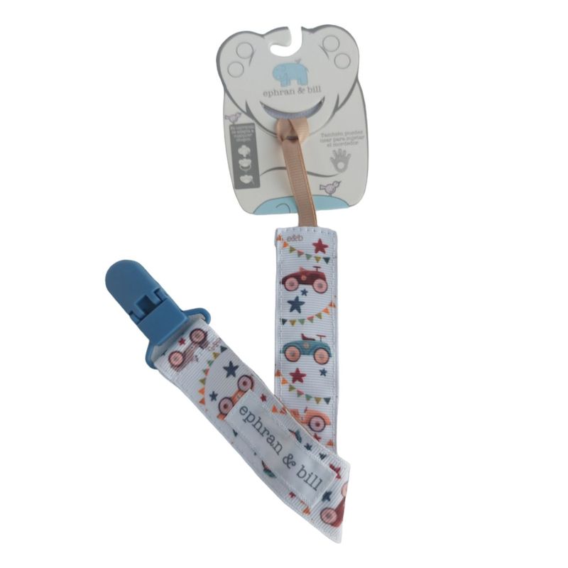 EPHRAN & BILL - Clip Sujetador de Chupón  Carros Vintage