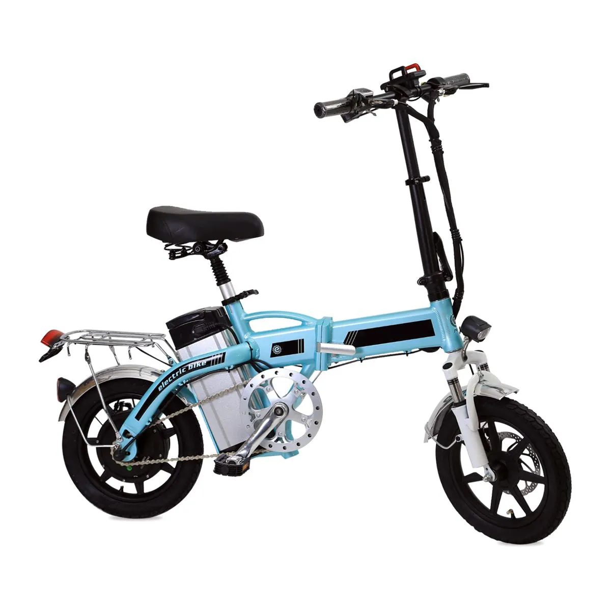 GENERICO - Bicicleta Eléctrica Prix Plegable Celeste