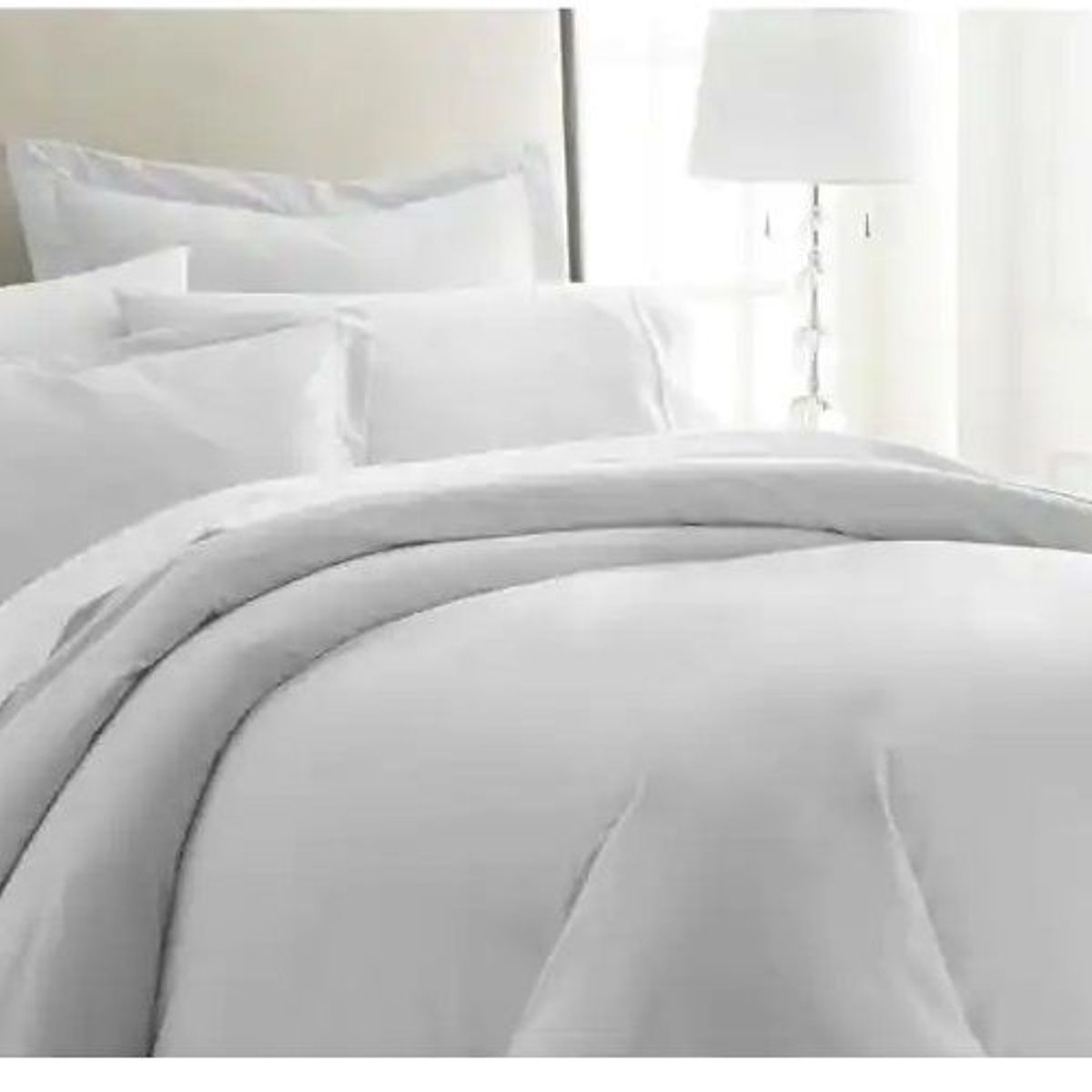 HOME BRANDS - Funda plumón de 1800 Hilos Color Gris claro-1.5 Plazas