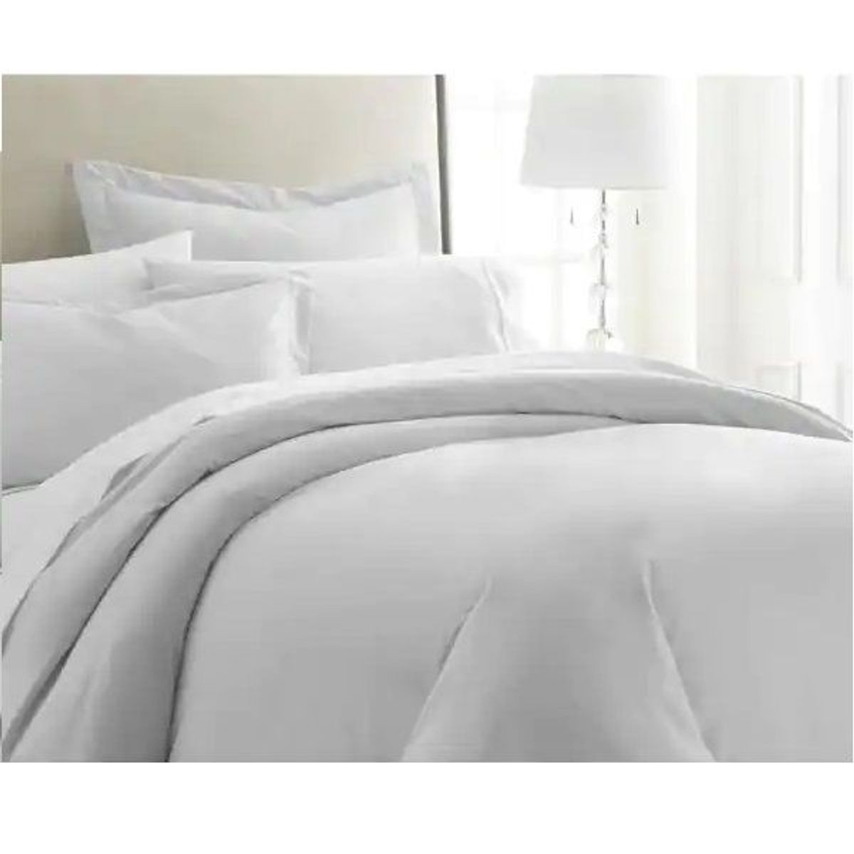 HOME BRANDS - Funda plumón de 1800 Hilos Color Gris claro-1.5 Plazas