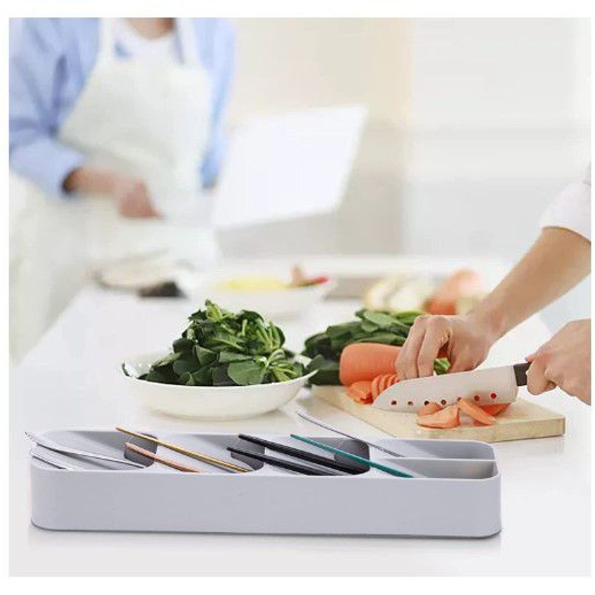 GENERICO - Organizador de cubiertos cuchillos y accesorios de Calidad