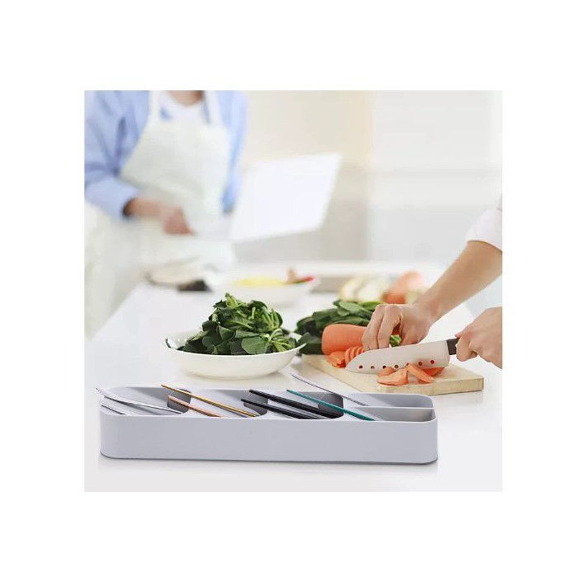 GENERICO - Organizador de cubiertos cuchillos y accesorios de Calidad