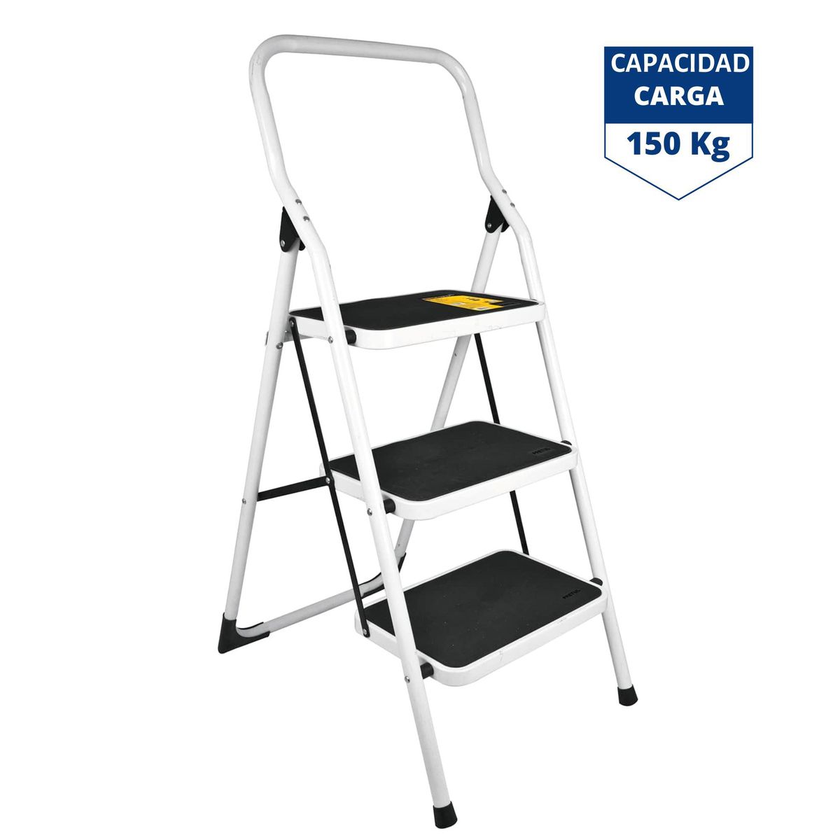 PRETUL - Escalera  tijera 3 peldaños acero, plegable - pretul