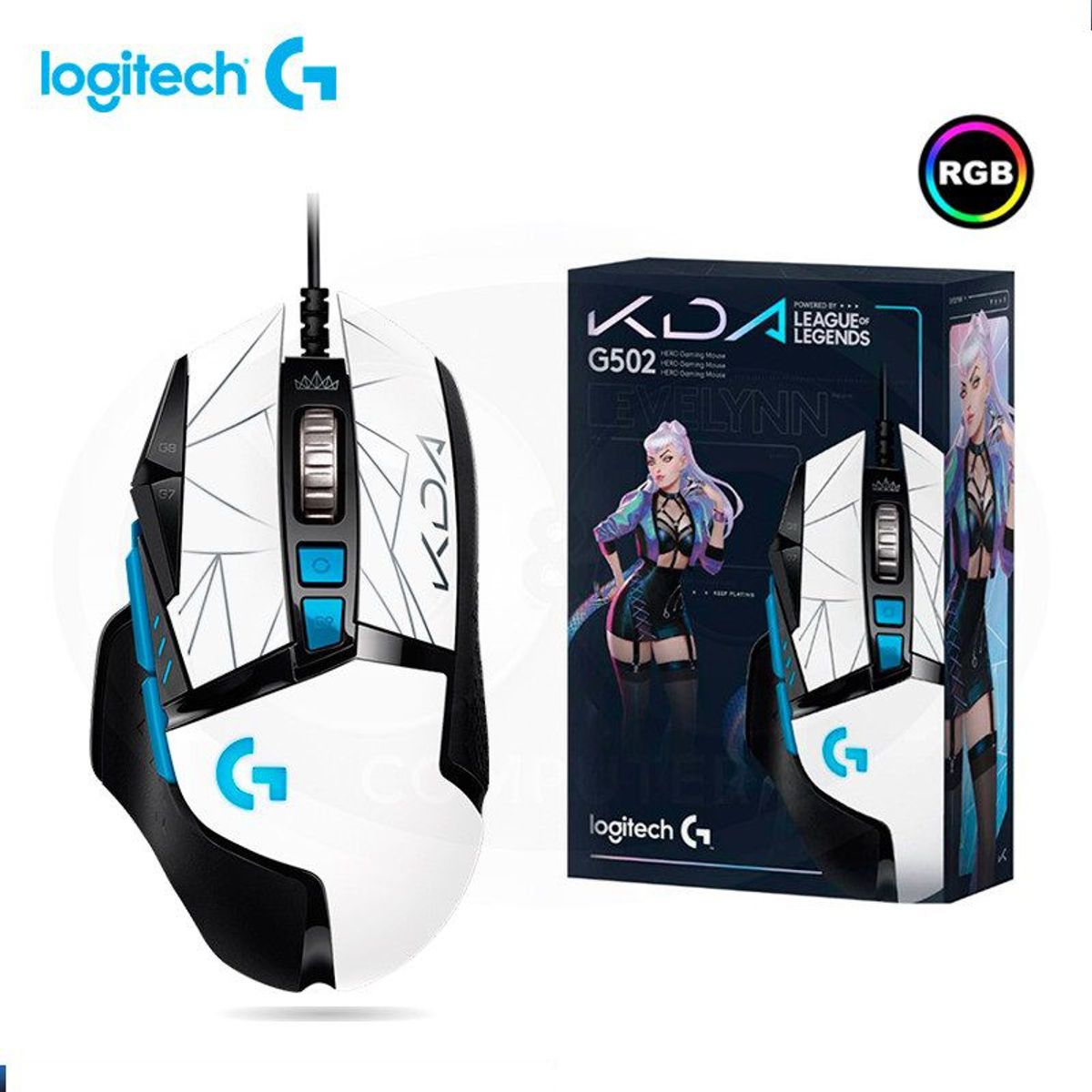 LOGITECH - Mouse Gamer G502 League Of Legends Kda Logitech Gaming
