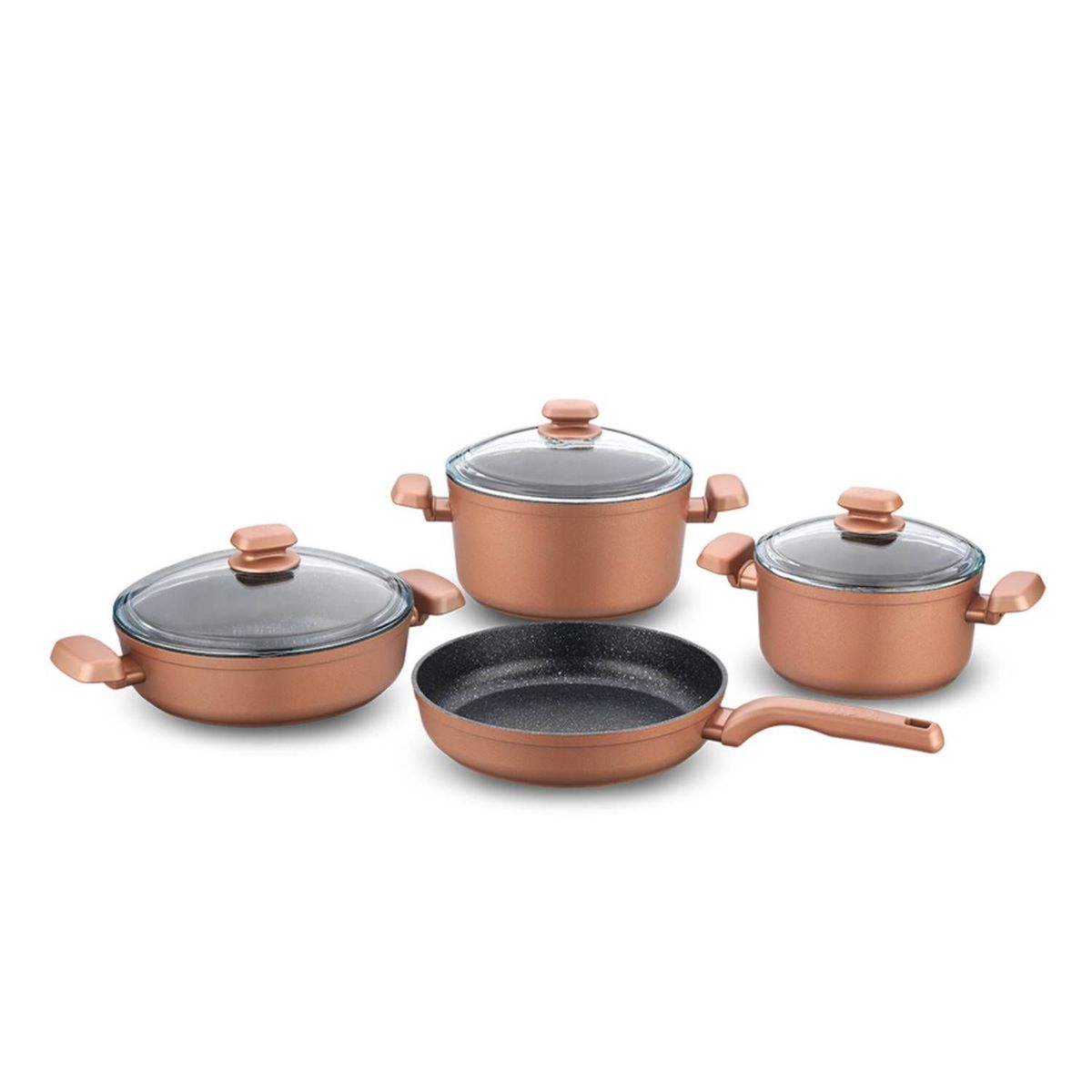 KORKMAZ - Juego de Ollas 7 Piezas Helena Korkmaz