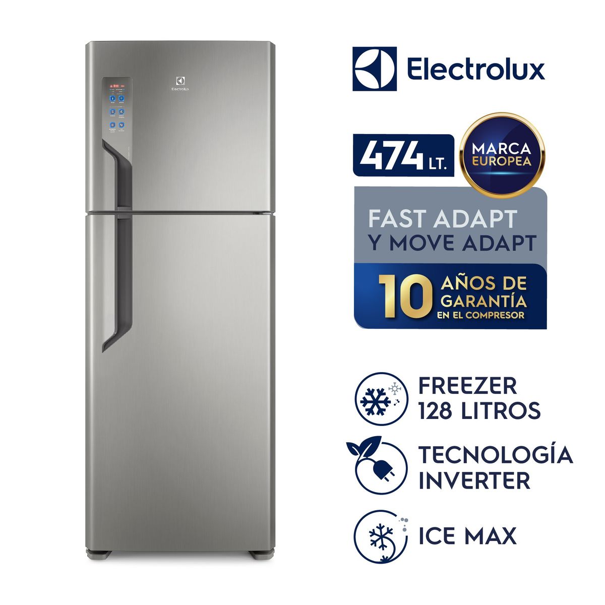 ELECTROLUX - Refrigeradora Electrolux Top Freezer Inverter 474L IT56S