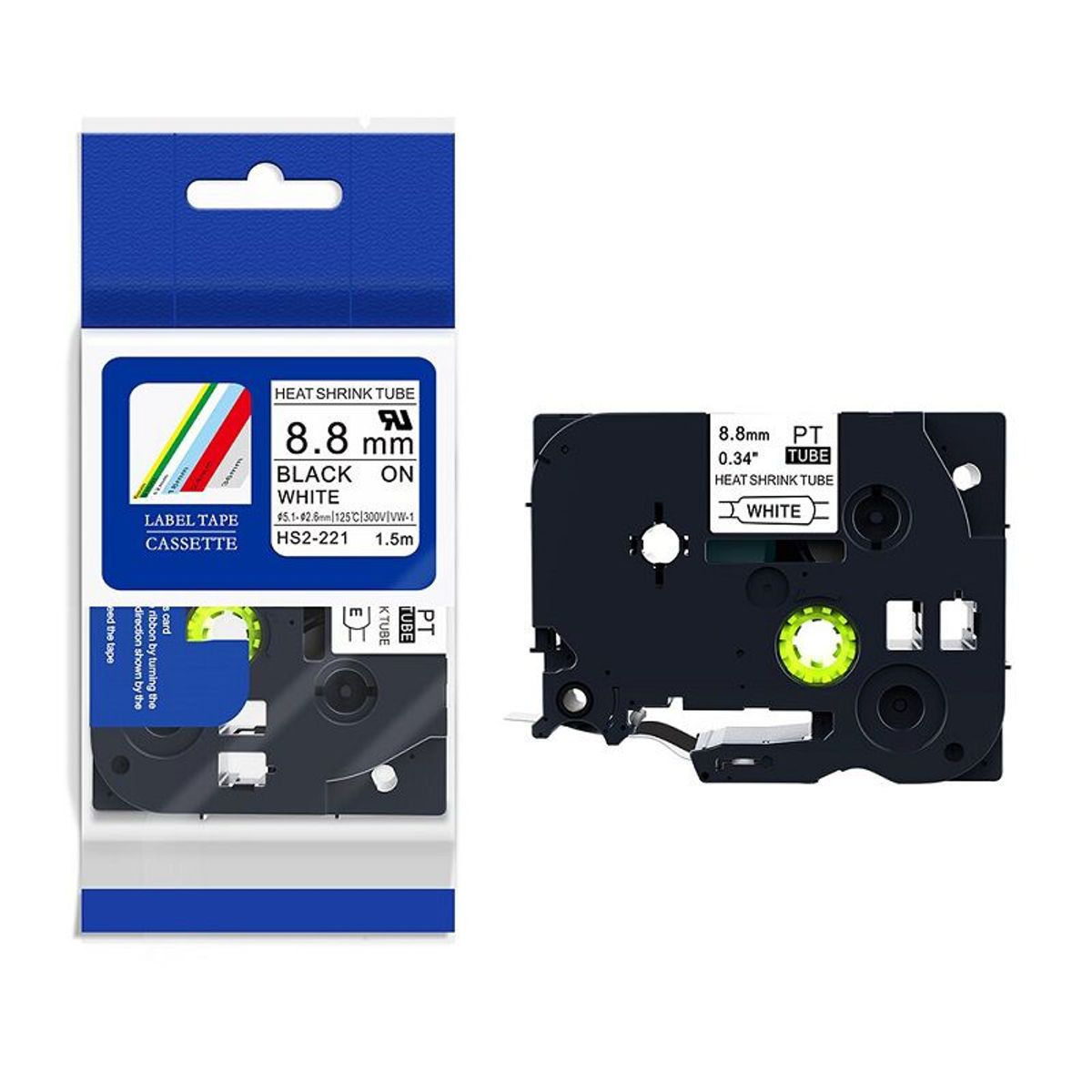 GENERICO - Cinta Compatible Termocontraible HS2-221 (8.8mm x 1.5 mts)  HSe-221