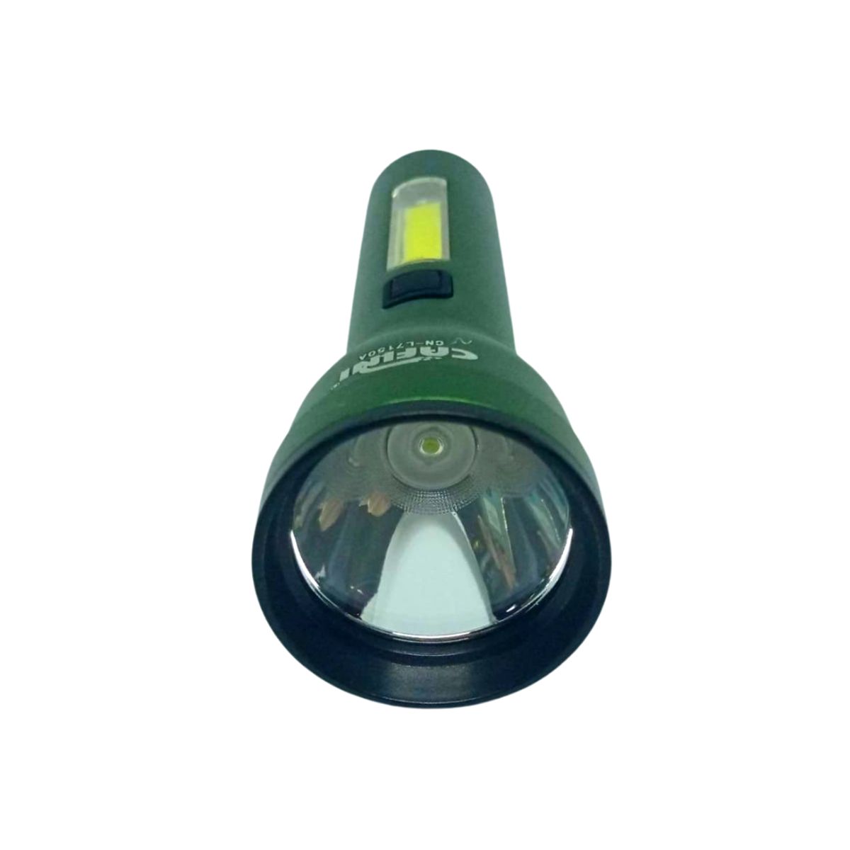 CAFINI - Linterna Táctica Reflector Recargable 5w Cafini Cn-l7150a Verde