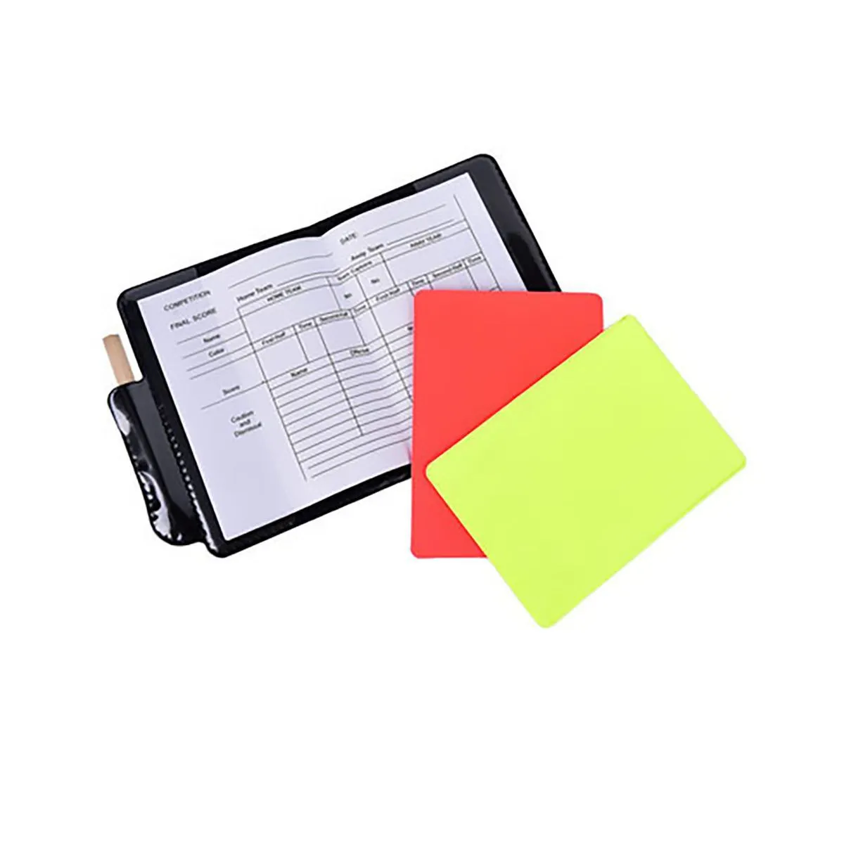 GENERICO - Tarjetas de Árbitro con Funda y Lápiz