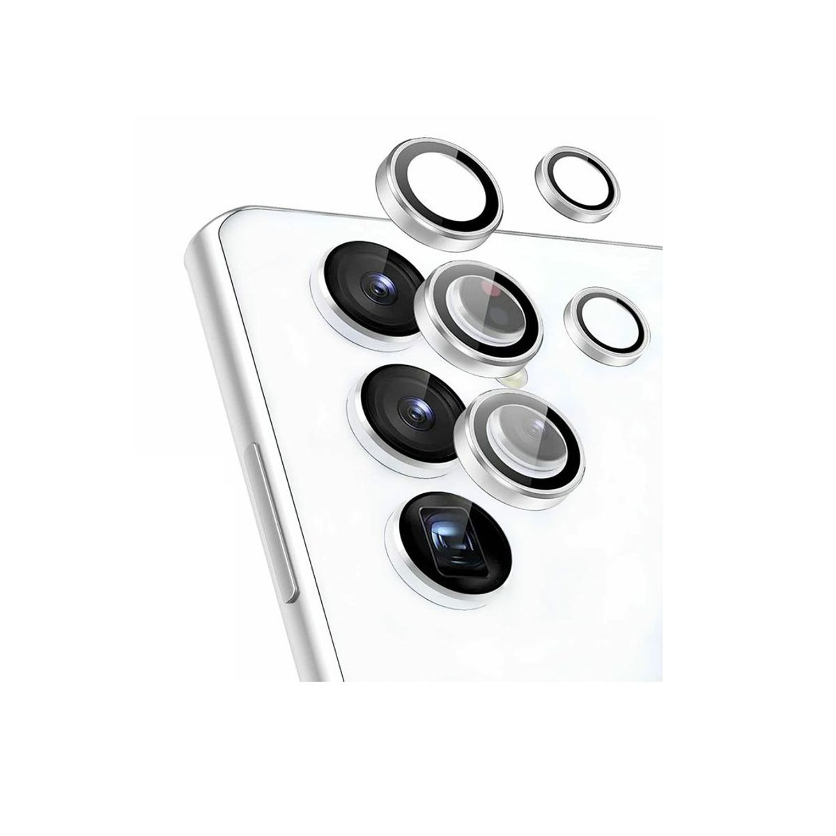 GENERICO - Protector de Lente para Samsung S23 Ultra Silver