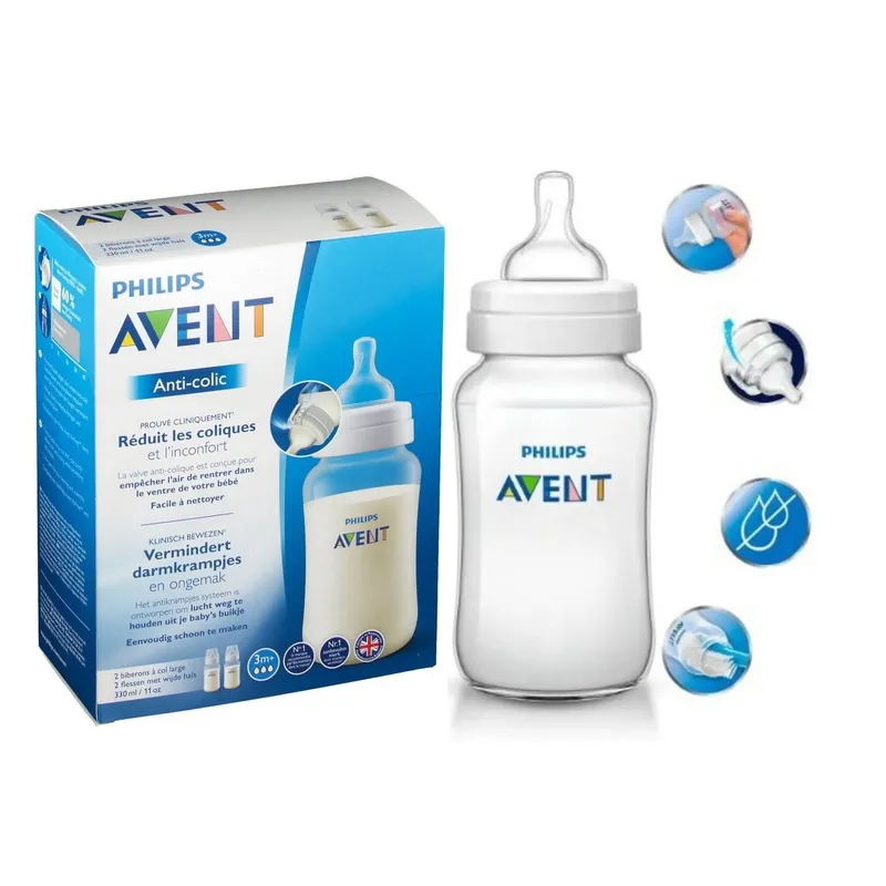 AVENT - Biberon Avent Anticolico Pack 2 Uunid. 330 ML SCF816/27