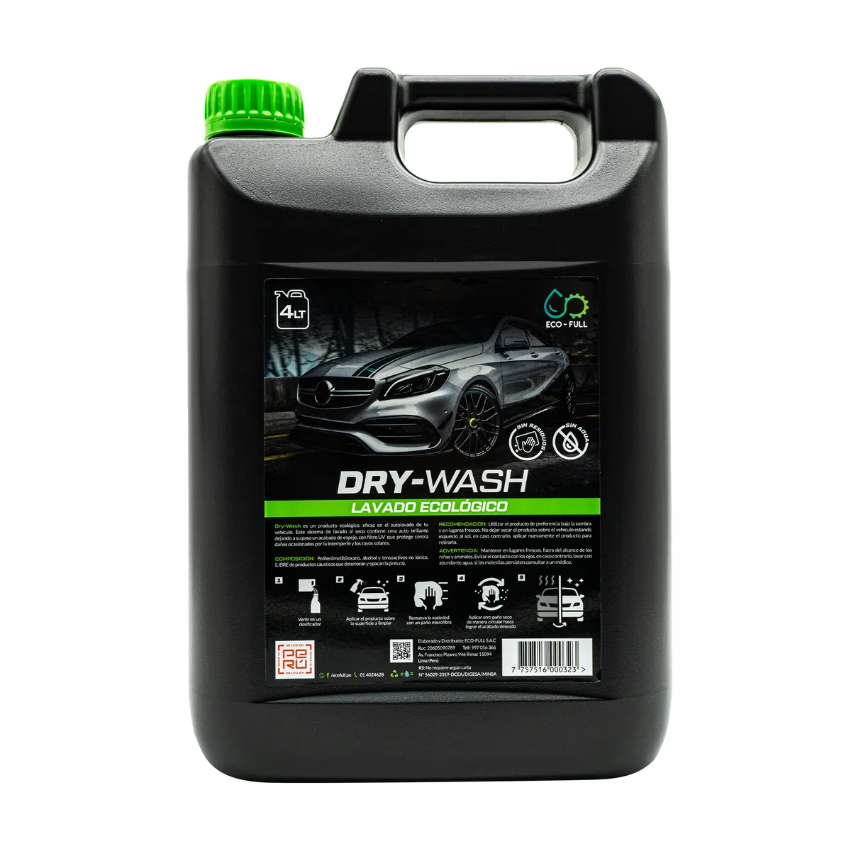 ECO FULL - DRY-WASH LAVADO ECOLOGICO 4LT